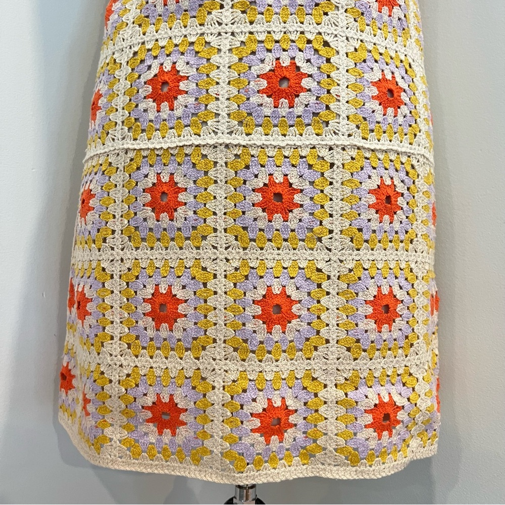 By Together granny square crochet mini dress - Picture 8 of 10